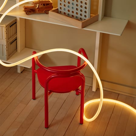 Guirlande lumineuse Flex Tube LED plastique blanc / 5 mètres - Néon LED flexible - STUDIO ABOUT