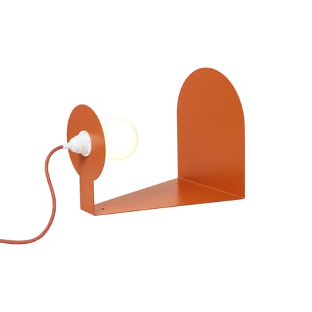 Lampe de table Halo métal orange / Applique & étagère - Multiposition - ATELIER DOBRA