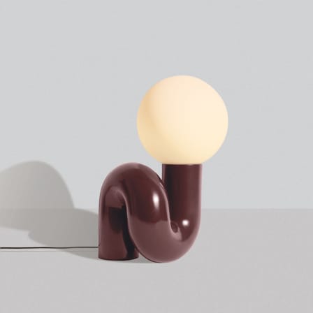 Lampe de table Neotenic Grande céramique rouge / L 34 x H 51 cm - Petite Friture