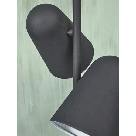 Lampadaire Salamanca métal noir / 2 spots orientables - It's about Romi