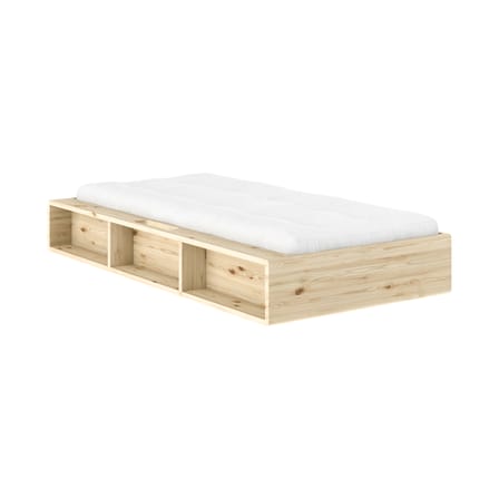 Lit 1 place Ziggy / Pour matelas 90 x 200 cm - Rangements intégrés - KARUP