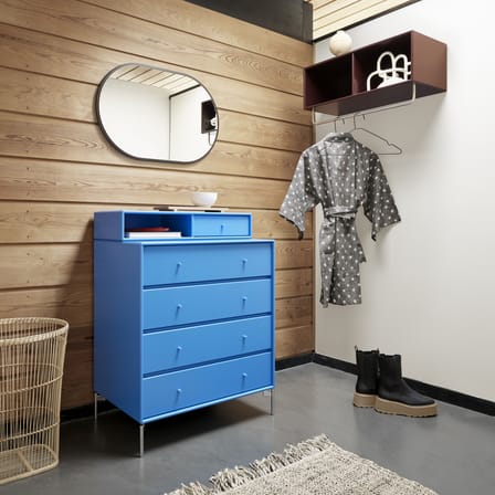 Étagère Coat bois jaune / Penderie - L 69,6 x H 24 x Prof. 30 cm - MONTANA
