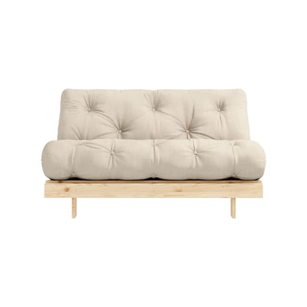 Divano convertibile Roots legno bianco / L 140 cm - 3 posizioni / Struttura in pino chiaro - KARUP