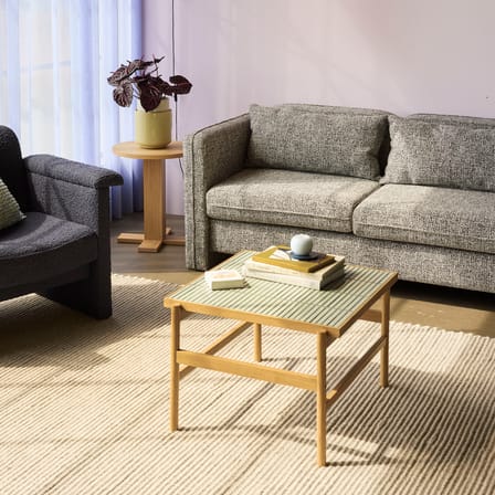 Sofa 2 Sitzer Soba textil grau / L 178 cm - HÜBSCH
