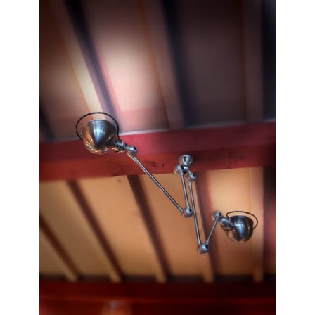 Suspension Loft métal noir /Double - 2 bras - L max 130 cm - Jieldé