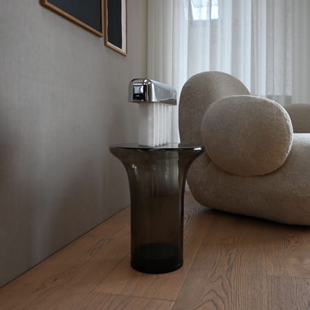 Table d'appoint Trumpet Tall verre marron / Ø 35 x H 40 cm - 101 COPENHAGEN