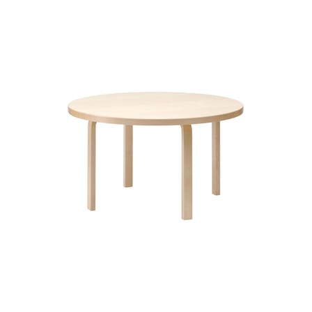 Table ronde Aalto 91 bois naturel / Ø 125 cm - Alvar Aalto, 1933 - ARTEK