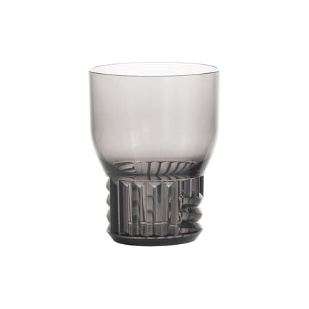 Verre Trama Small plastique gris / H 11 cm - Kartell