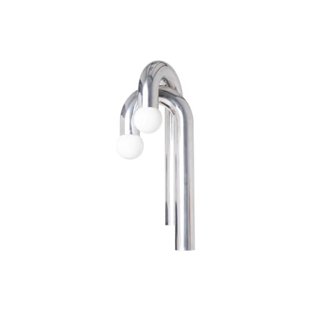 Applique avec prise Potence Double métal argent / H 110 cm - Axel Chay
