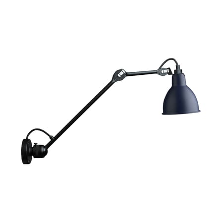 Applique N°304L40 métal bleu / Plafonnier - Bras L 40 cm / Lampe Gras - DCW éditions