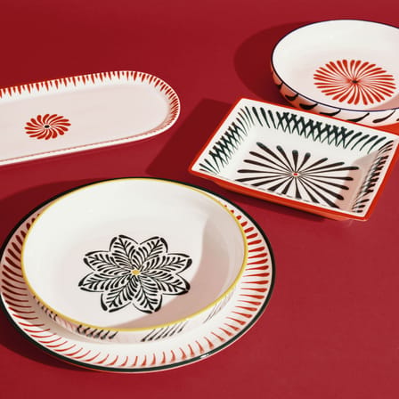 Set de 4 assiettes creuses Bazaar / Ø 21 cm - Serax