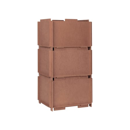 Boîte empilable Stacie bois marron / 44 x 34 x H 28 cm - MDF - BROSTE COPENHAGEN