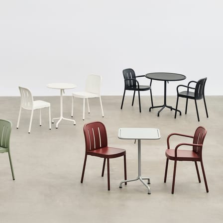 Chaise empilable Deville métal blanc - Hay