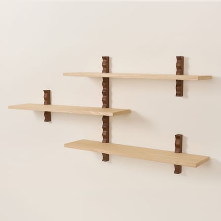 Etagère murale Heju X Nobodinoz bois naturel / L 90 cm - NOBODINOZ