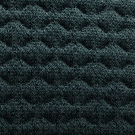 Fauteuil à roulettes ACX Soft tissu vert / Dossier tricot rembourré - Vitra