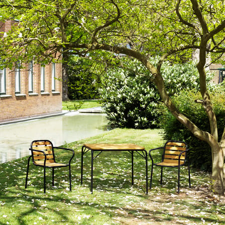 Fauteuil de repas empilable Vig Wood bois naturel - Normann Copenhagen