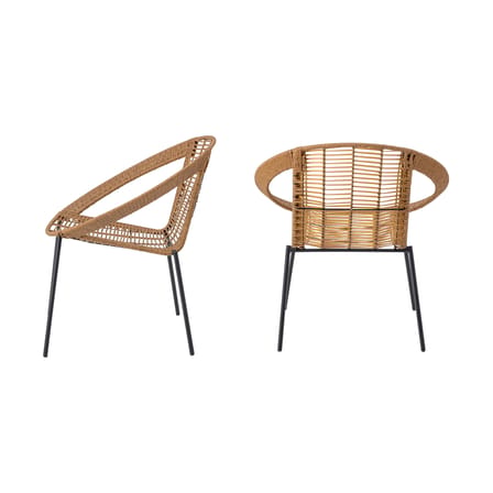 Fauteuil Dudine / Ensemble 2 fauteuils + table d'appoint - Bloomingville