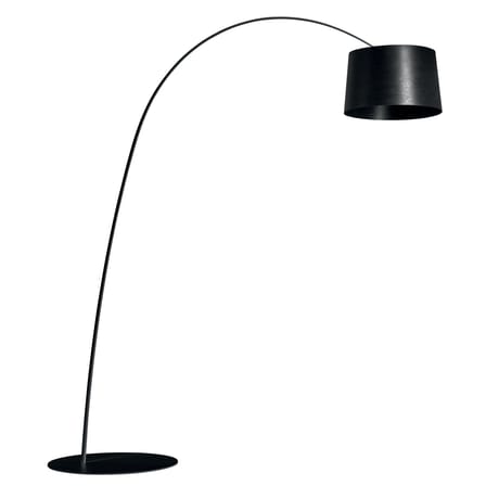 Lampadaire Twiggy LED My Light noir / Bluetooth / H 195 à 215 cm - Foscarini