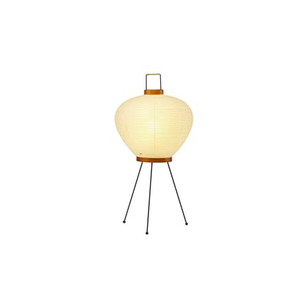 Lampe de table Akari 3A papier beige /Isamu Noguchi, 1951 - Ø 28 x H 56 cm - Vitra