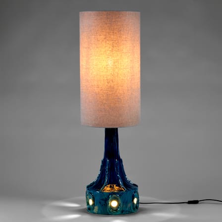 Lampe de table Georgia céramique bleu / Ø 35 x H 116 cm - Serax