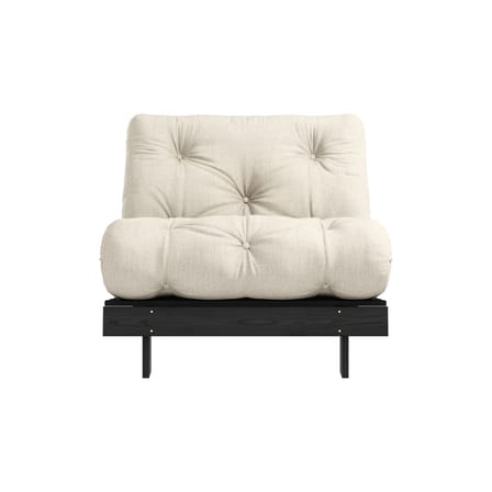 Fauteuil convertible Roots / Dormeuse & lit d'appoint - 3 positions / Structure noire - KARUP DESIGN