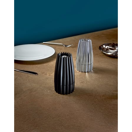 Moulin à épices Gring métal noir / Poivre & sel - Alessi
