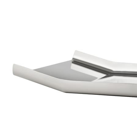 Plateau Arran métal argent / Enzo Mari, 1961 - 48 x 25 cm - Alessi