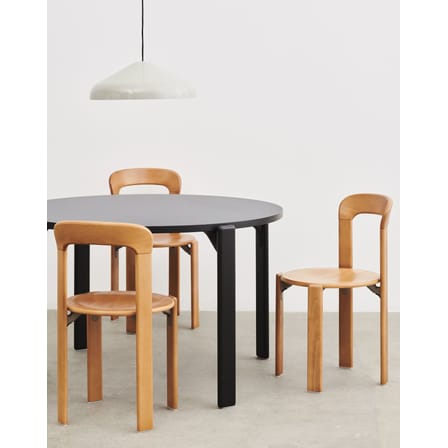 Stapelbarer Stuhl Rey holz natur / By Bruno Rey x Dietiker, 1971 - Holz - Hay