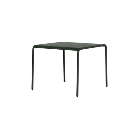 Table carrée Panorama métal vert / 90 x 90 cm - 2 places - TIPTOE