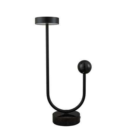 Tischleuchte Grasil LED metall  schwarz / L 28,5 x H 56 cm - Metall & Marmor - AYTM