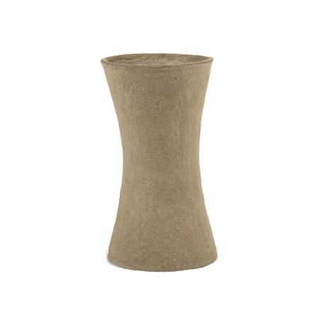 Vase Earth papier marron beige / Ø 20 x H 35 cm - Papier mâché recyclé - Serax