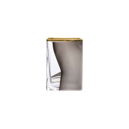 Vase Toiletpaper - Two of Spades verre multicolore / 10 x 8 x H 14 cm - Détail or 24K - Seletti