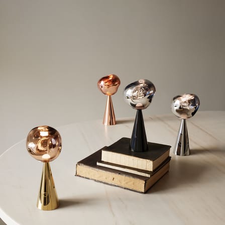 Melt Portable LED Wireless rechargeable lamp plastic material copper / H 28.5 cm - Metallic polycarbonate (changes colour) - Tom Dixon