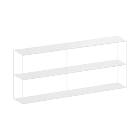 Bibliothèque Slim Irony métal blanc / L 180 x H 82 cm - Zeus