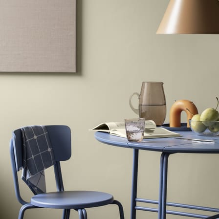 Bougie Bend cire orange / L 16,5 x H 14,5 cm - 2 mèches - BROSTE COPENHAGEN
