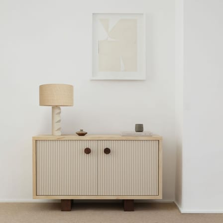 Buffet Heju X Nobodinoz bois naturel / L 120 x H 70 cm - NOBODINOZ