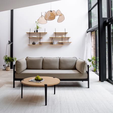 Brooklyn Coffee table natural wood / Ø 90 x H 43 cm - Solid oak - TIPTOE