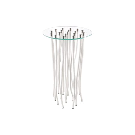 Org End table glass transparent / Ø 60 cm x H 110 cm - Fabio Novembre, 2001 - Cappellini