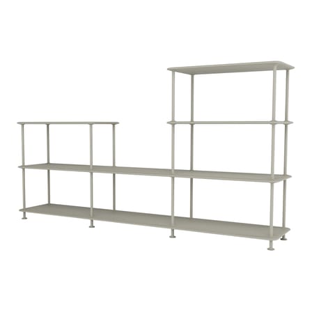 Étagère Montana Free 312000 bois gris / L 203.4 x P 38 x H 109.9 cm - MONTANA