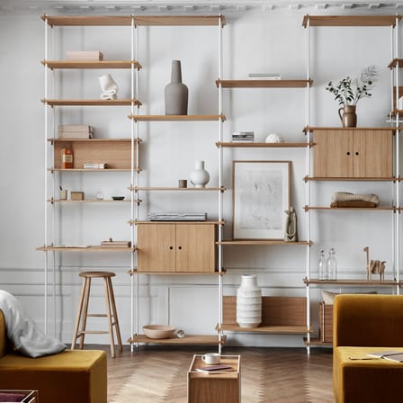 Étagère Shelving System – s.115.2.C bois naturel / L 162 x H 115 x Prof. 35 cm - MOEBE