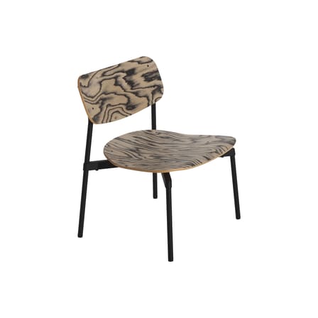 Fauteuil bas Fromme bois naturel / Placage Alpi by Ettore Sottsass, 1980 - Petite Friture