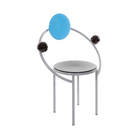 Fauteuil First métal by Michele De Lucchi / 1983 - Memphis Milano