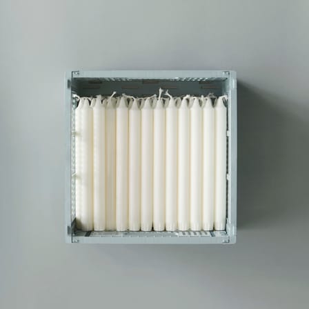 Panier Colour Crate plastique bleu Medium Square / 29,5 x 29,5 cm - Hay