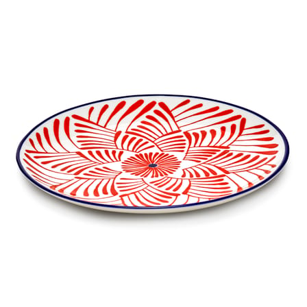 Bazaar Plate ceramic blue / Set of 4 - Ø 26.5 cm - Serax