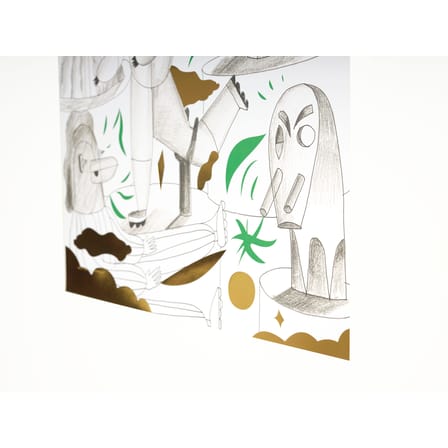 Poster Jaime Hayon x The Wrong Shop - Animalothèque carta verde / 47.5 x 67.5 cm - Esclusiva - The Wrong Shop