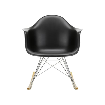 Schaukelstuhl RE RAR - Eames Plastic Armchair plastikmaterial schwarz / (1950) - Recycelt - Vitra