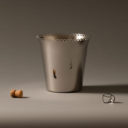 Seau à glace Edges métal / Ø 23 x H 23 cm - Alessi