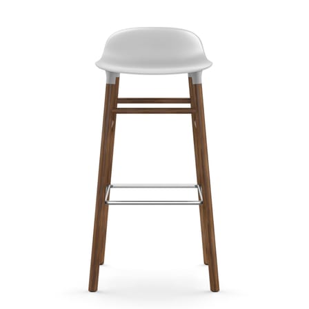 Sgabello bar Form - / H 75 cm - Gambe in noce di Normann Copenhagen