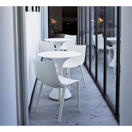 Bo Stacking chair plastic material beige Plastic - Driade