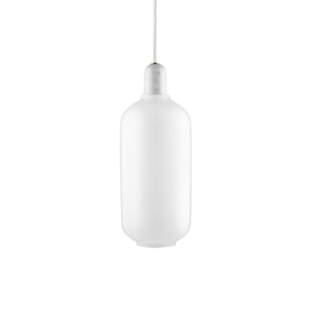 Suspension Amp Large verre marbre blanc / Ø 11 x H 26 cm - marbre - Normann Copenhagen